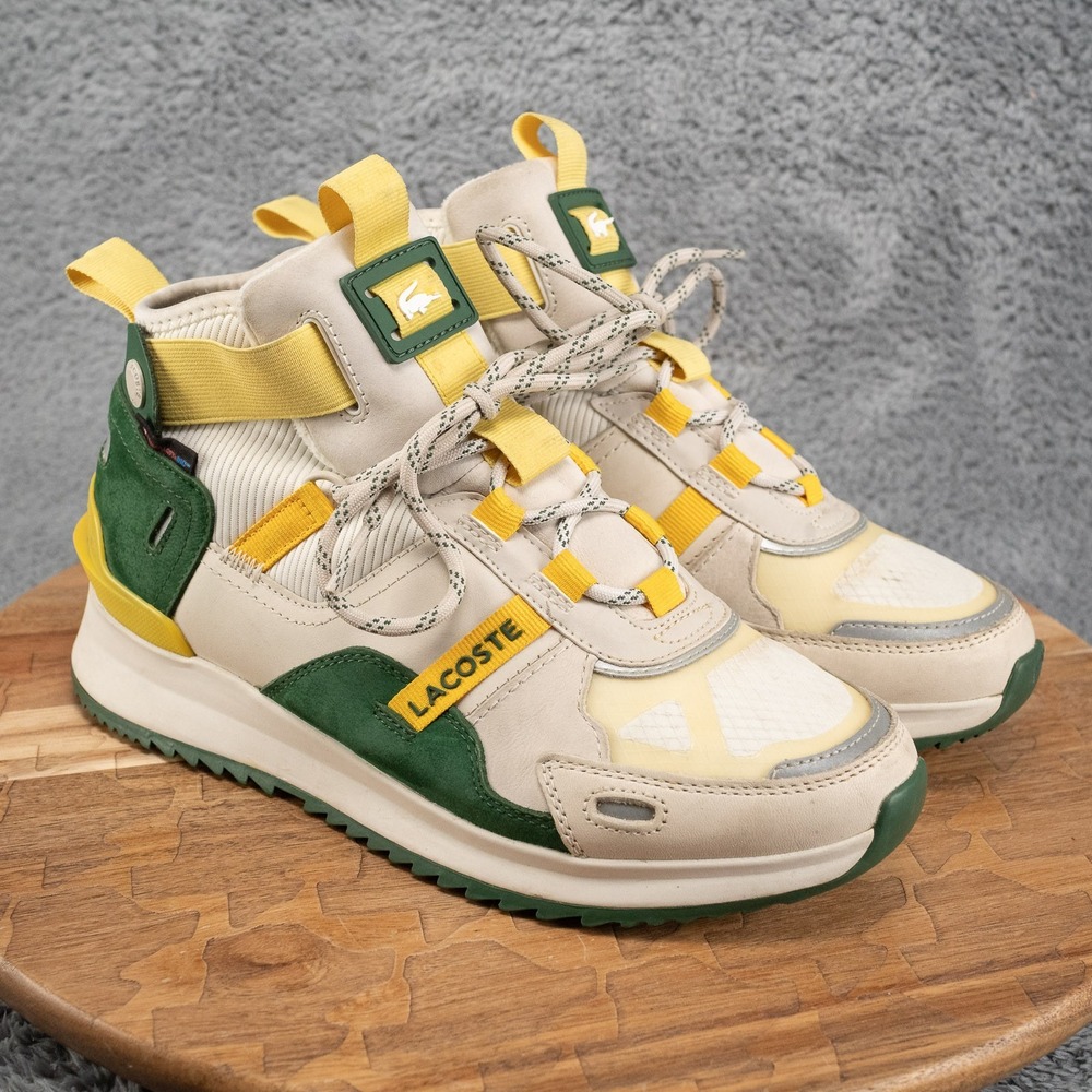 Lacoste Run Breaker Mens Size 7 US Yellow & Green